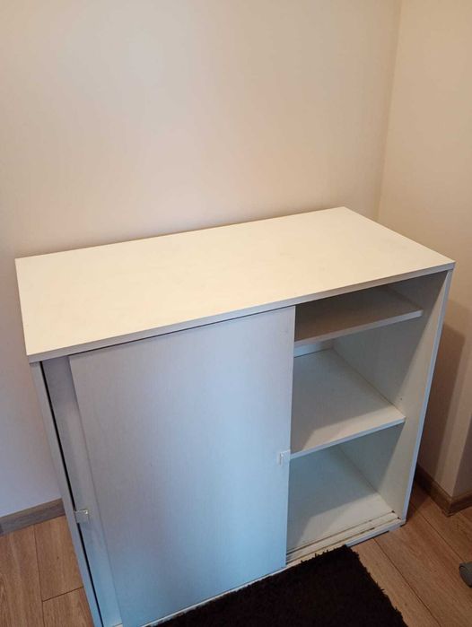 szafka ikea, biala, rozsuwana, super do biura/domu, możliwy transport