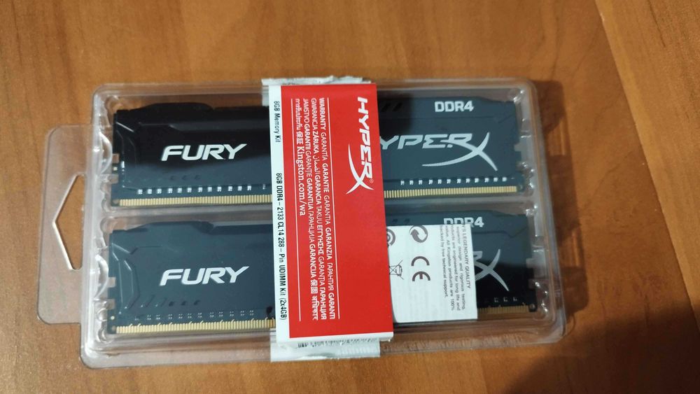 x2 Pamięć RAM HyperX FURY 4GB 2133Mhz DDR4 CL14