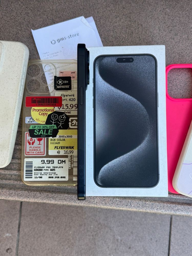 Iphone 15 Pro Max 256GB Black novo c/fatura e garantia (Troca)