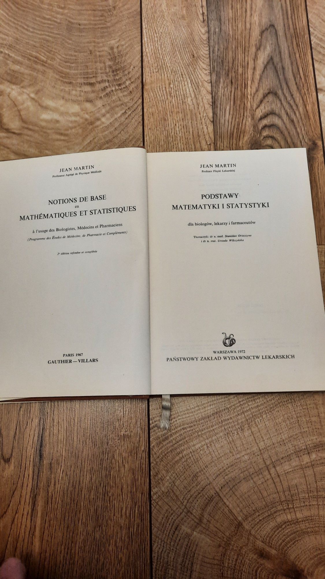Podstawy Matematyki i Statystyki dla biologów, lekarzy i farmaceutów