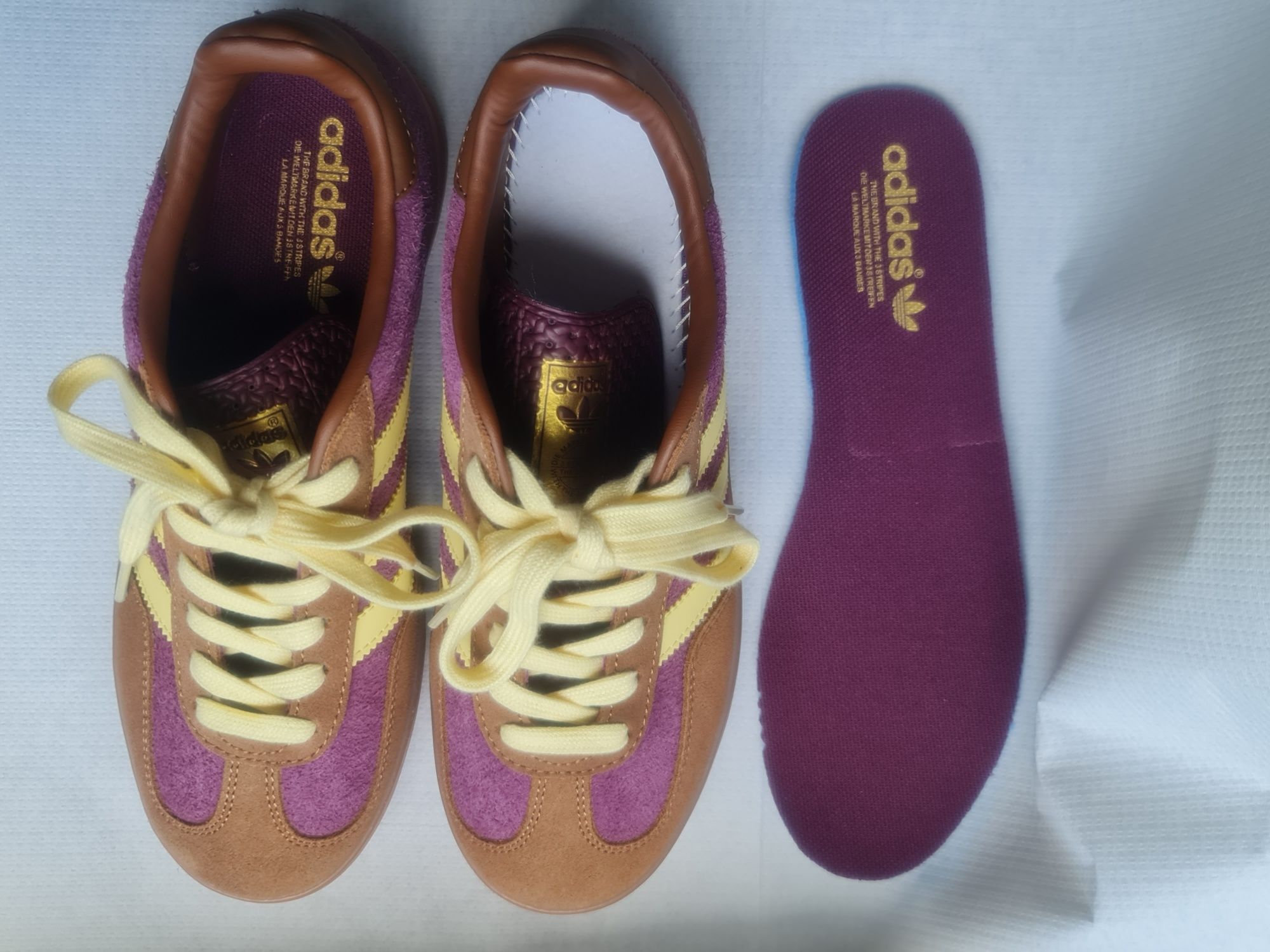 Adidas Gazelle Maroon JI0324 unisex 38 3/4 39 38 nowe fioletowe bordo