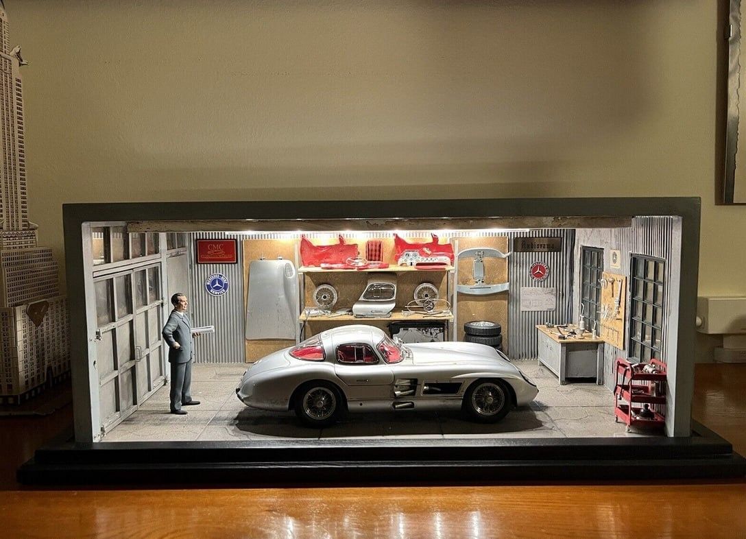 Diorama CMC 1/18 "Rudolf Uhlenhaut" Mercedes-Benz 300 SLR