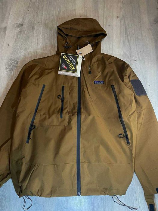 Мужская куртка/ветровка Patagonia Windshadow Parka/Gore-tex коричневая