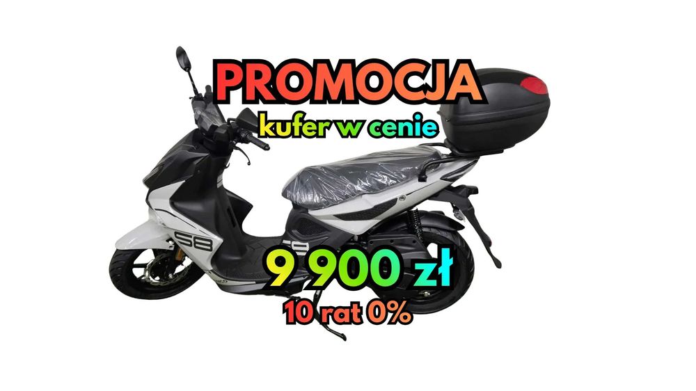 Kymco Super 8 od ręki KUFER W CENIE 10 rat 0% transport finansowanie 2025 rok