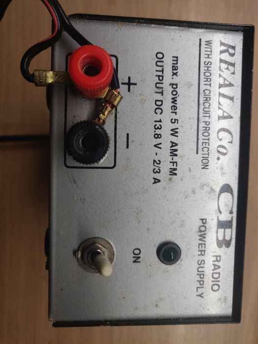 Zasilacz cb radio Reala Co. 5w AM-FM