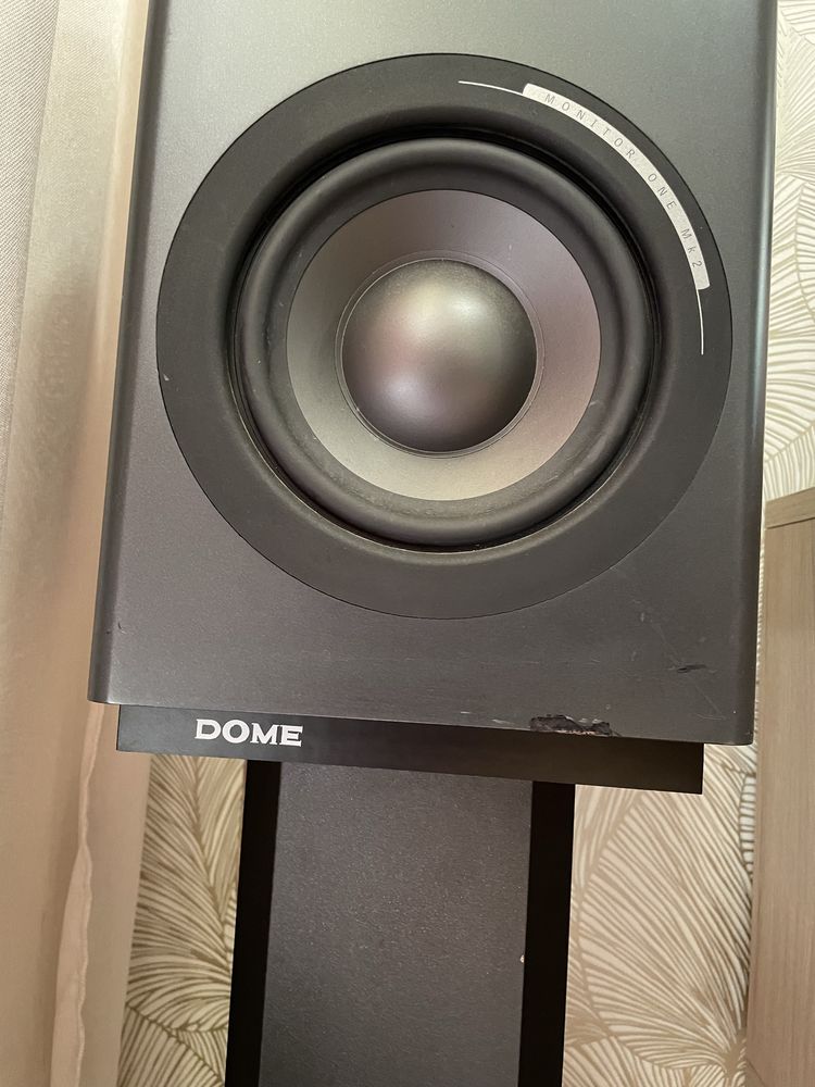 Wzmacniacz lampowy FatMan + Studio Monitory Alesis One MKII + statywy