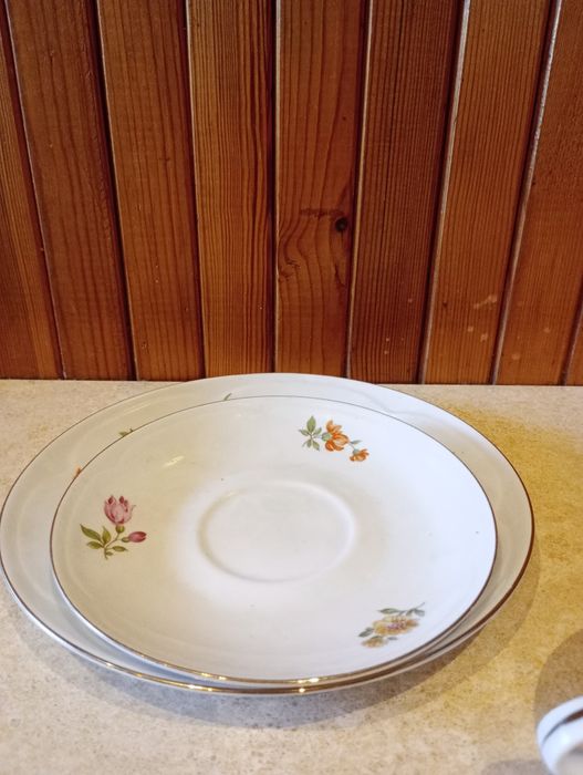 Porcelanowe trio z lat prl