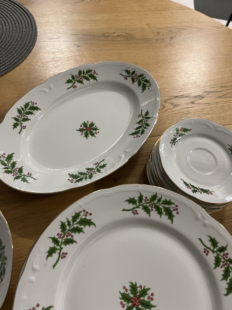 Stara zastawa swiateczna porcelana włoclawek