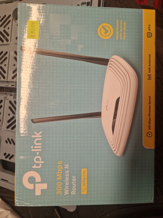 Router TP-Link TL-WR841N 300 Mbps – sprawny, zasilacz oryginalny