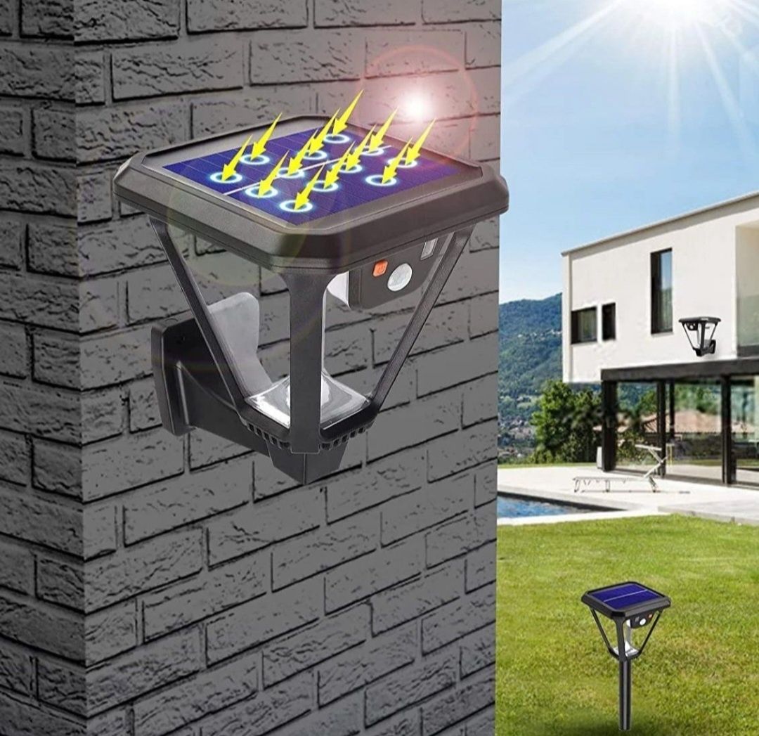 Lamka solarna 2w1 LED Słupek lub Kinkiet 2024