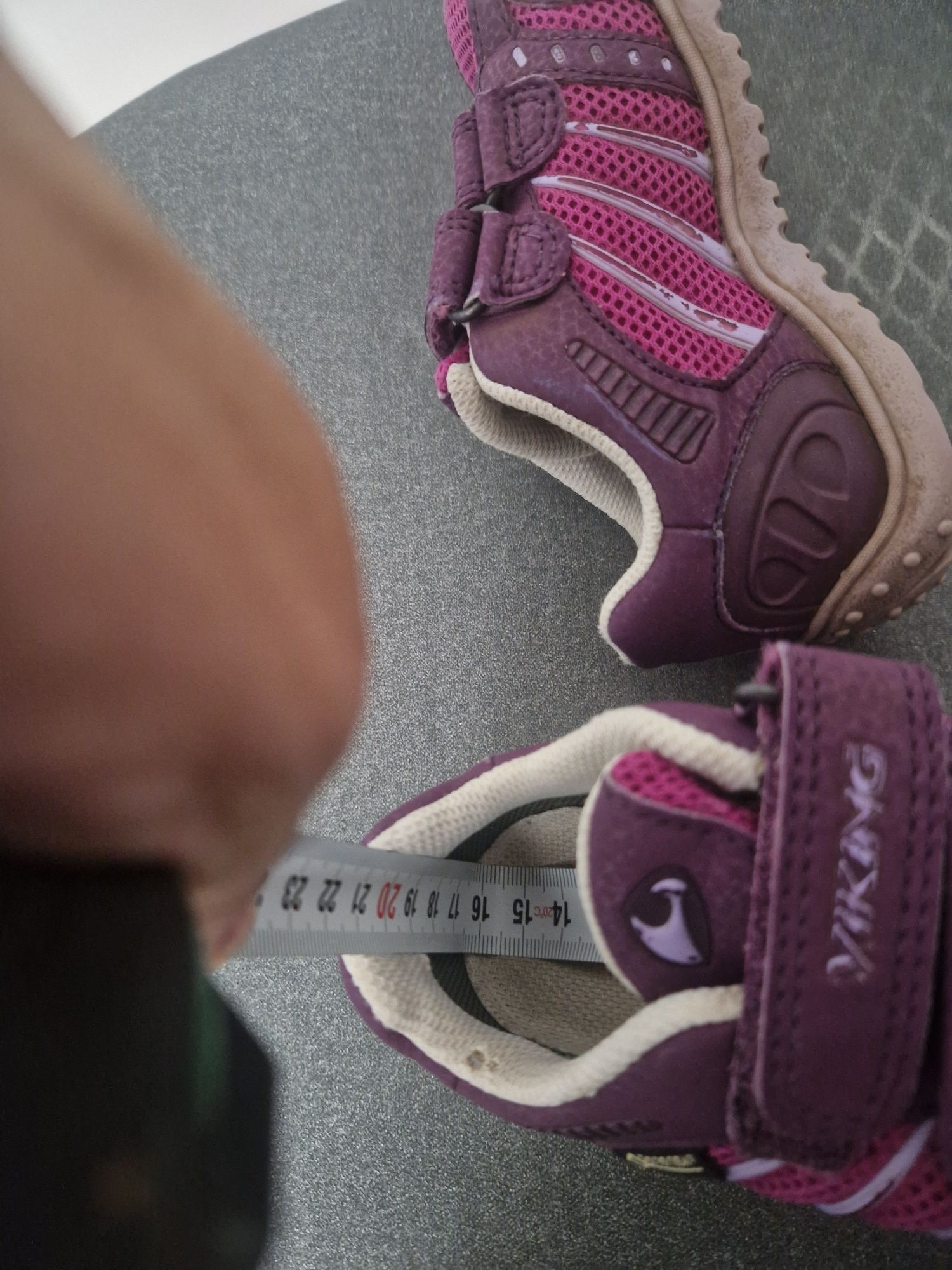 Buty dziewczęce sneakersy Viking r. 26 - 16 cm różowe fioletowe dzieci