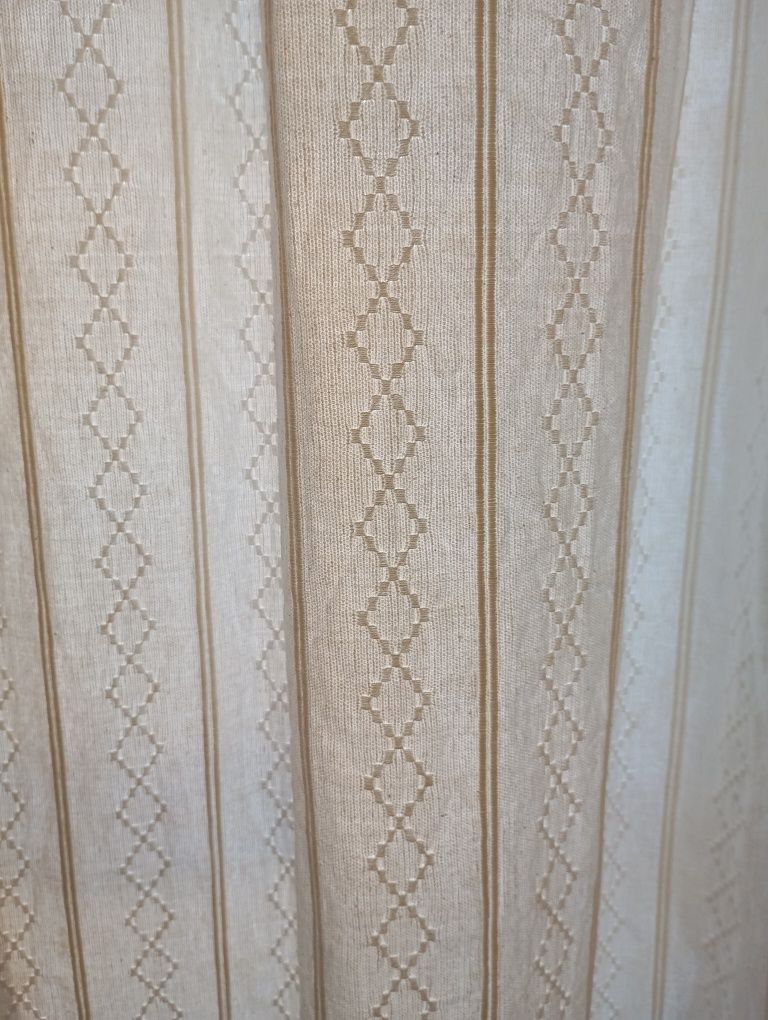 4 cortinados em linho