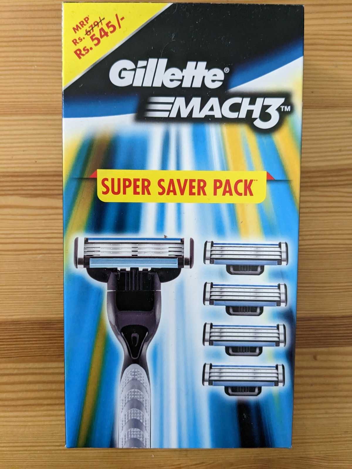 Gillette Mach3 Maszynka do golenia+ 5 ostrzy NOWA