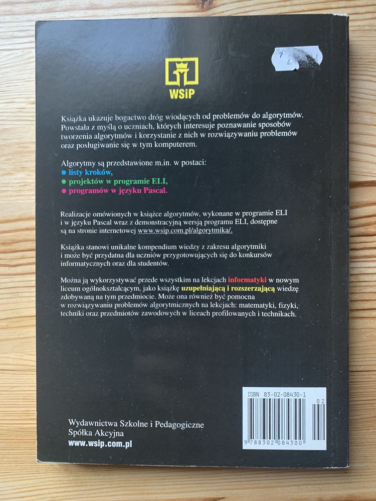 Książka Algorytmy