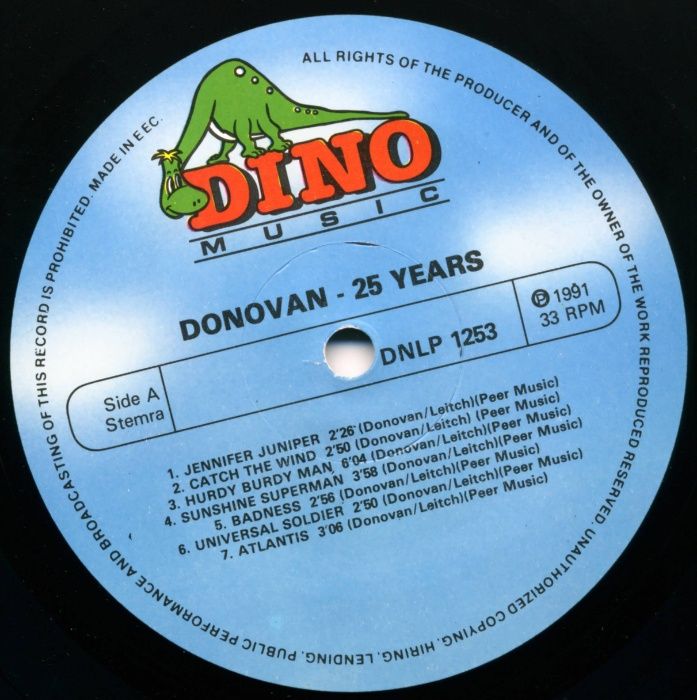 Donovan 25 years in concert LP