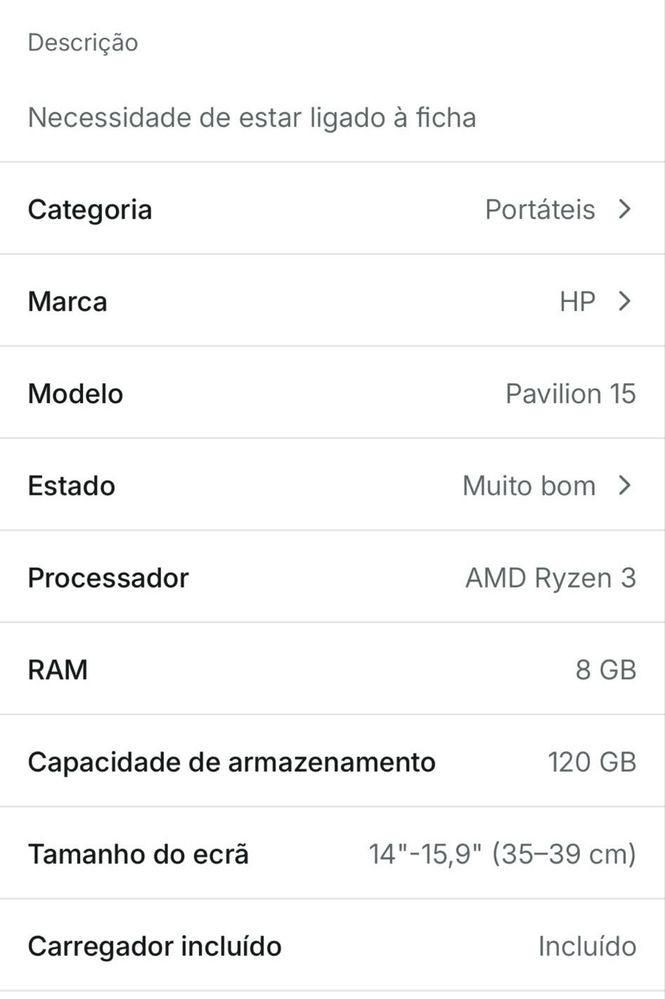 Computador HP como novo