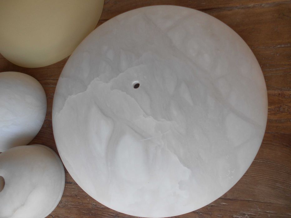 Candeeiros de teto plafond globo em alabastro