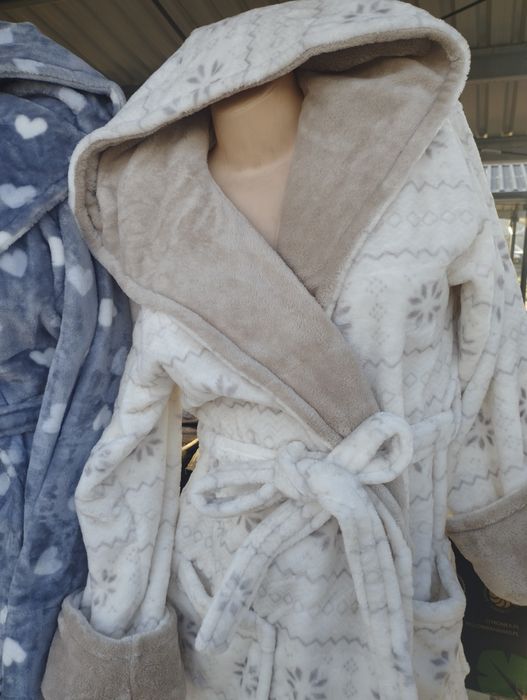 Szlafrok damski angora gruby mega