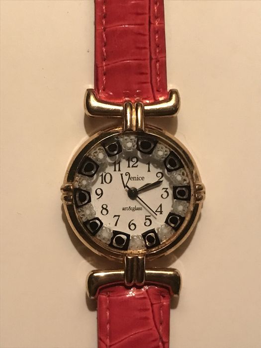 Часы Venice, муранское стекло, Италия, циферблат-2,5 см, новые