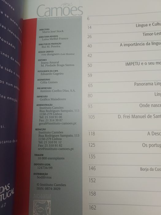 Camões- revista de Letras e Culturas Lusófonas  n°14