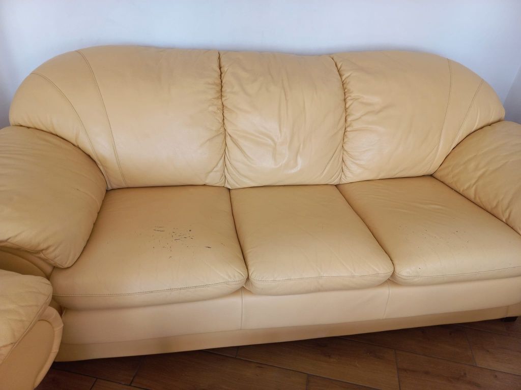 Wypoczynek skórzany 3+1+1