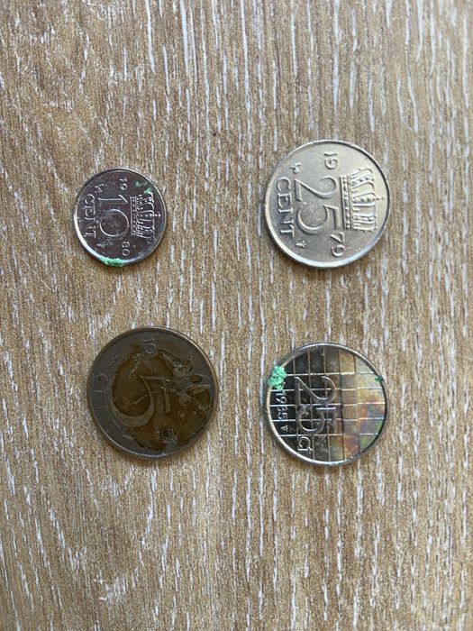 Moedas antigas Países Baixos, Itália, Bélgica e Alemanha