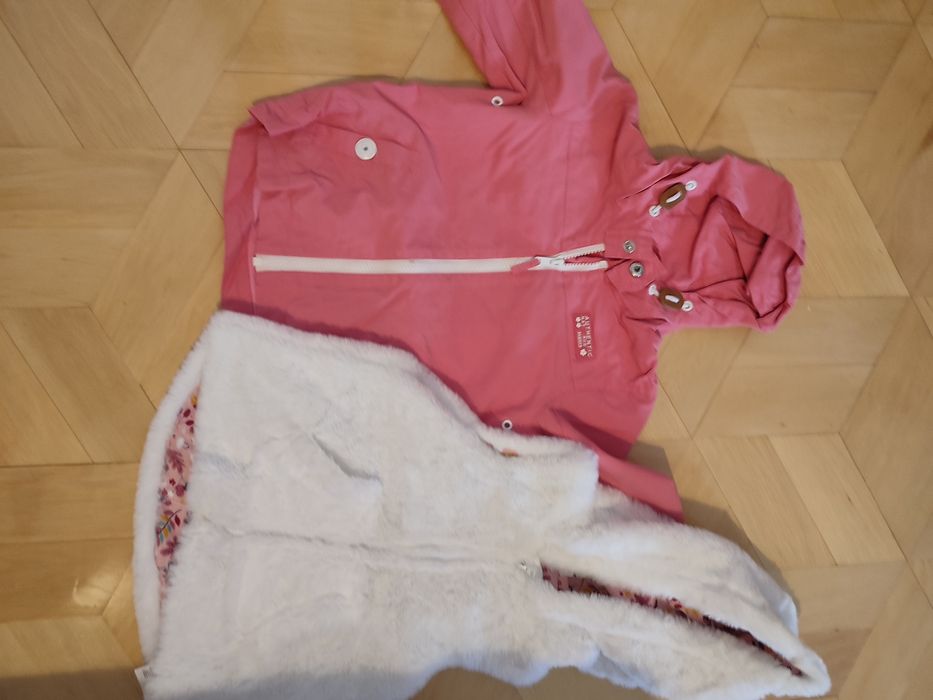 Kurtka i bezrękawnik dla dziewczynki