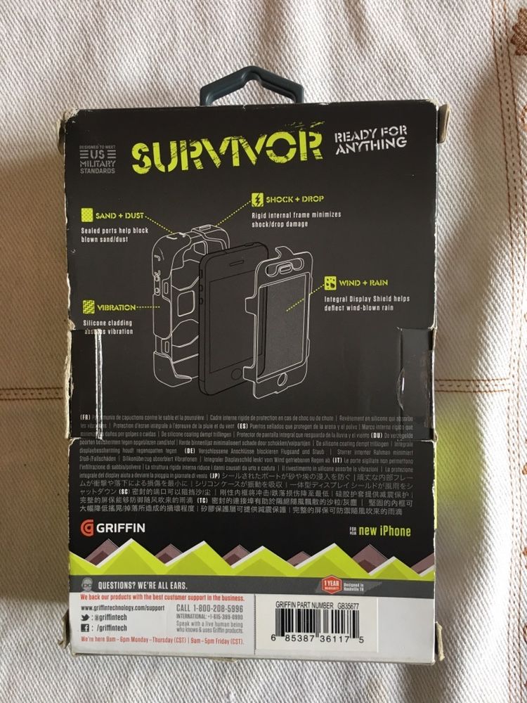 Griffin Survivor iPhone 5/5s/SE impecavel