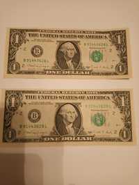 One dollar seria B 1988 r destrukt ( 2 sztuki)
