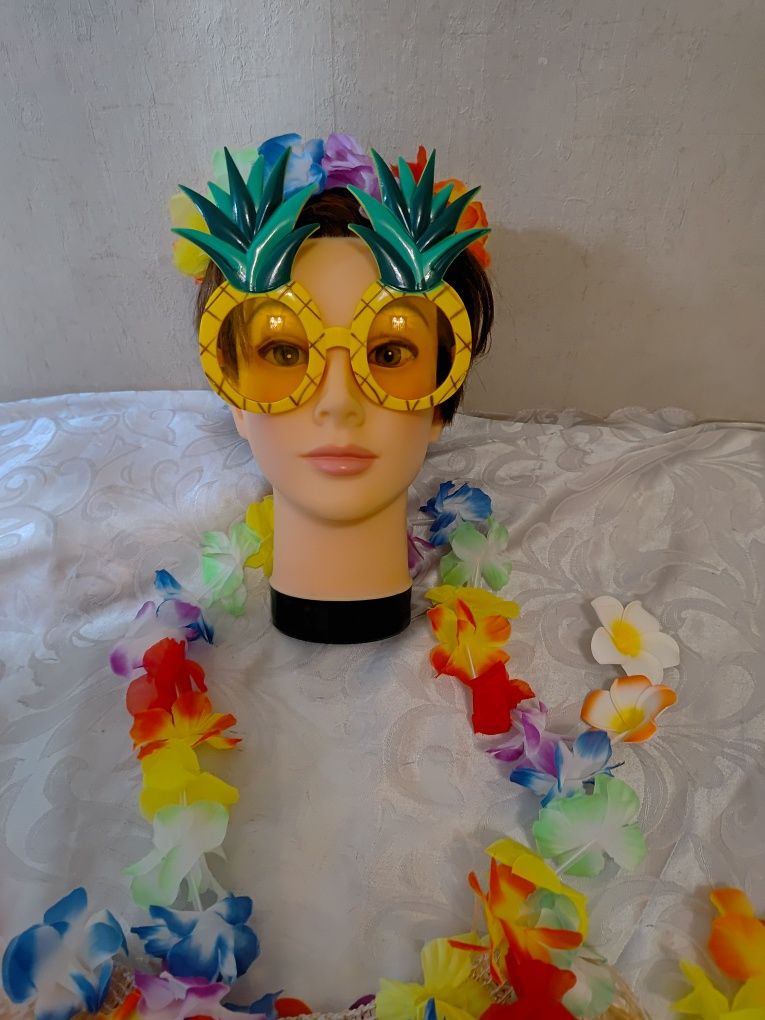 Strój przebranie Hawaje aloha hawajska impreza 6 części rozmiar uniwer