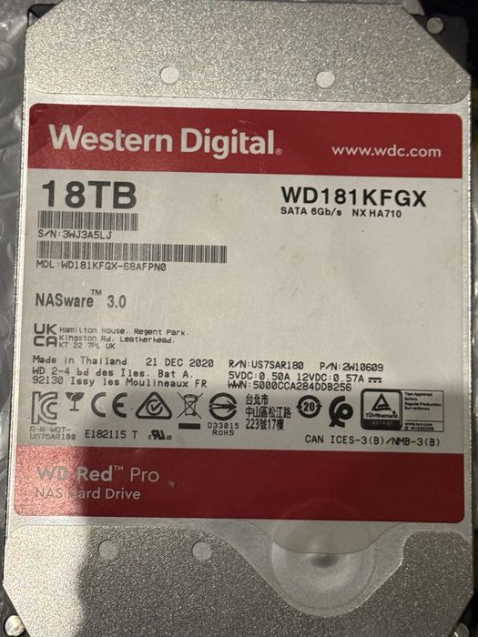HDD western digital 18TB