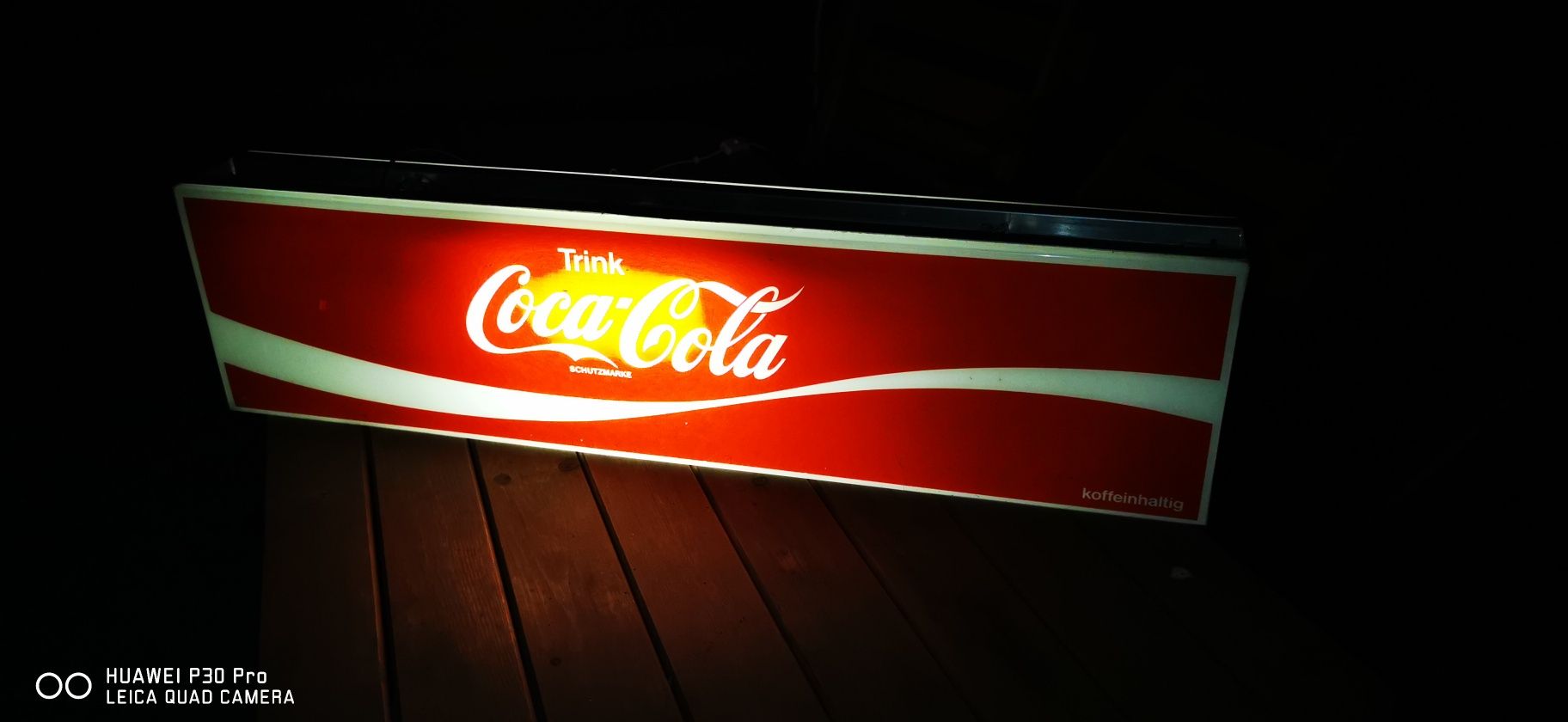 Lampa baner Coca Cola