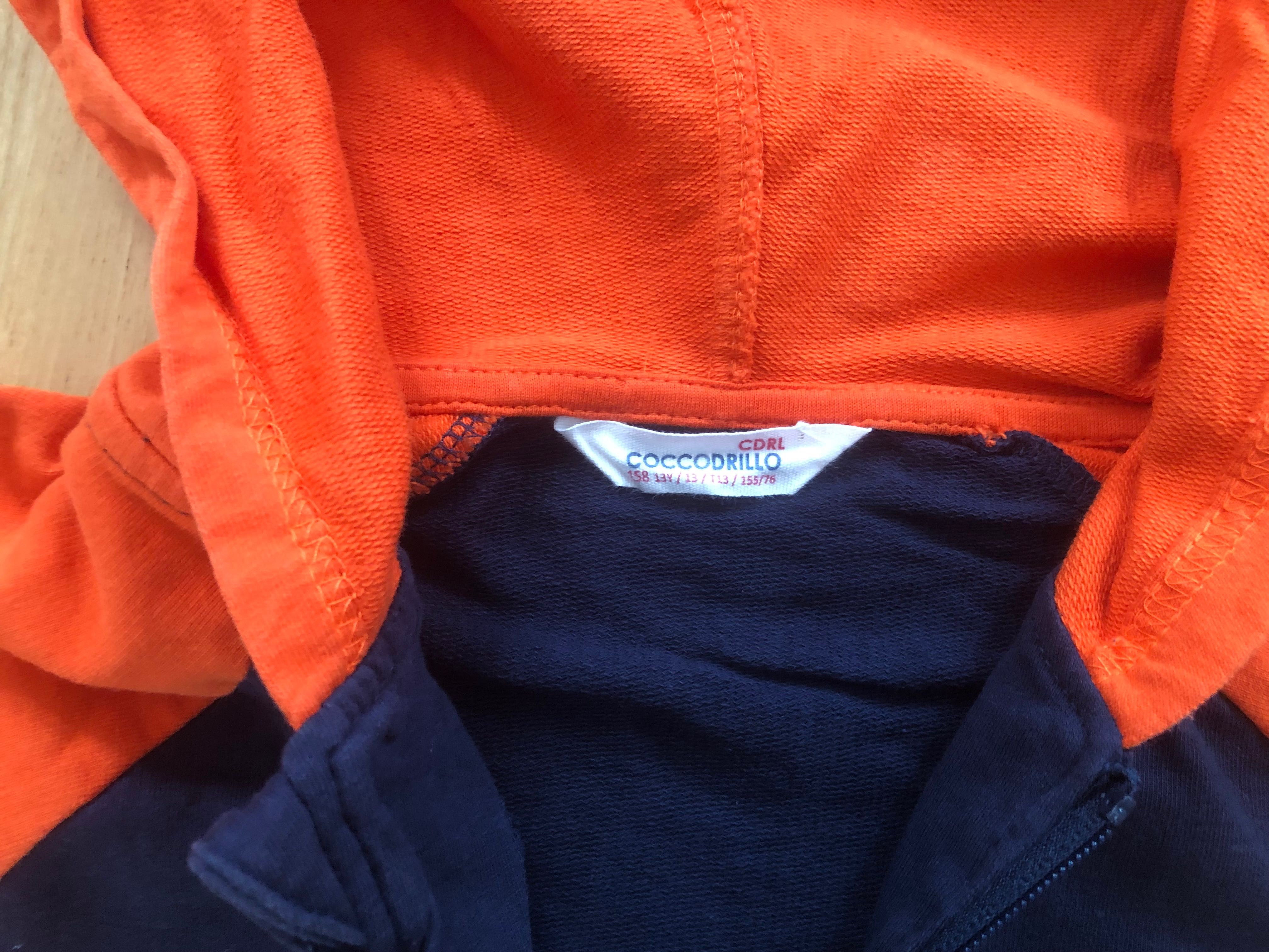 Bluza rozpinana z kapturem, Coccodrillo, rozm. 158
