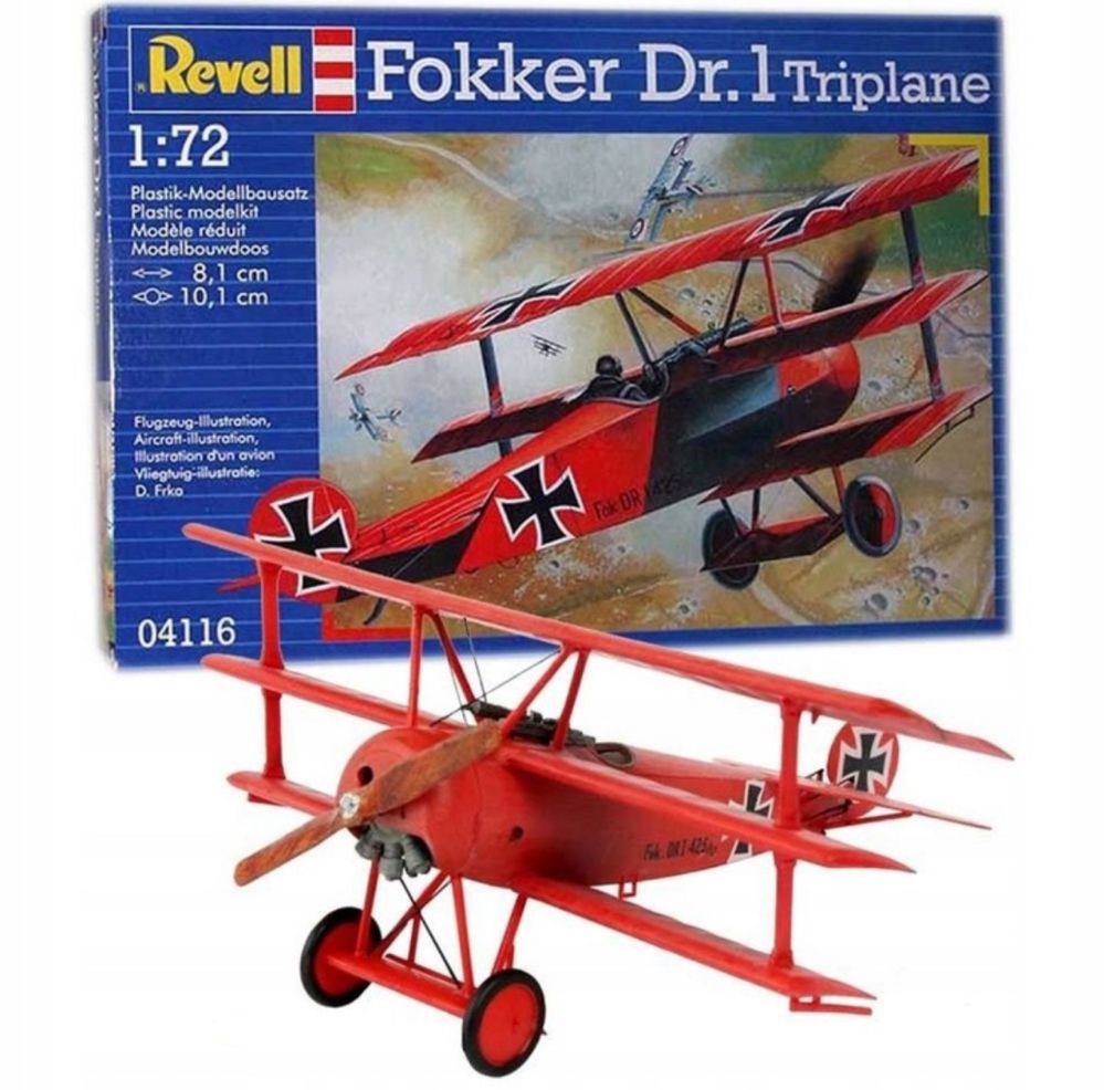 Model samolotu do sklejania Revell 04116 samolot Fokker Dr. 1 Triplane