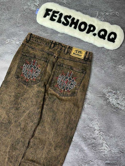 Нові Джинси baggy Butter Goods, широкі джинси, sk8, yk2, rap