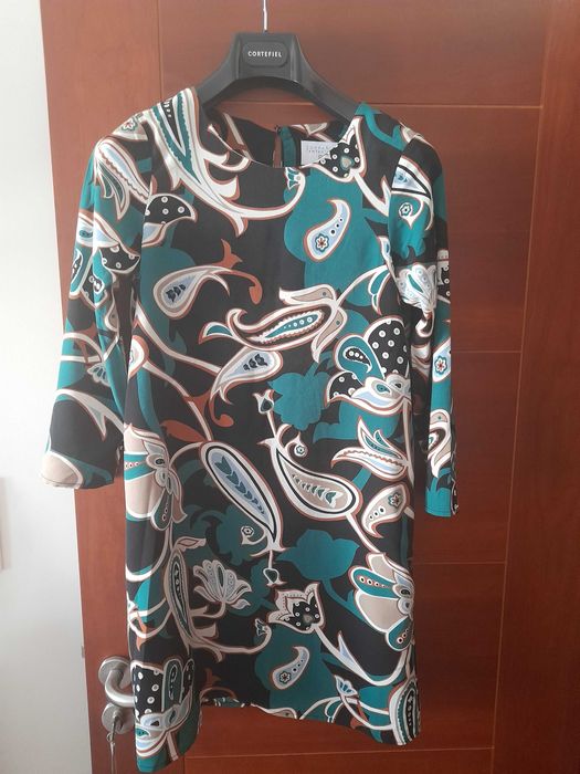 Vestido curto estampado - NUNCA USADO