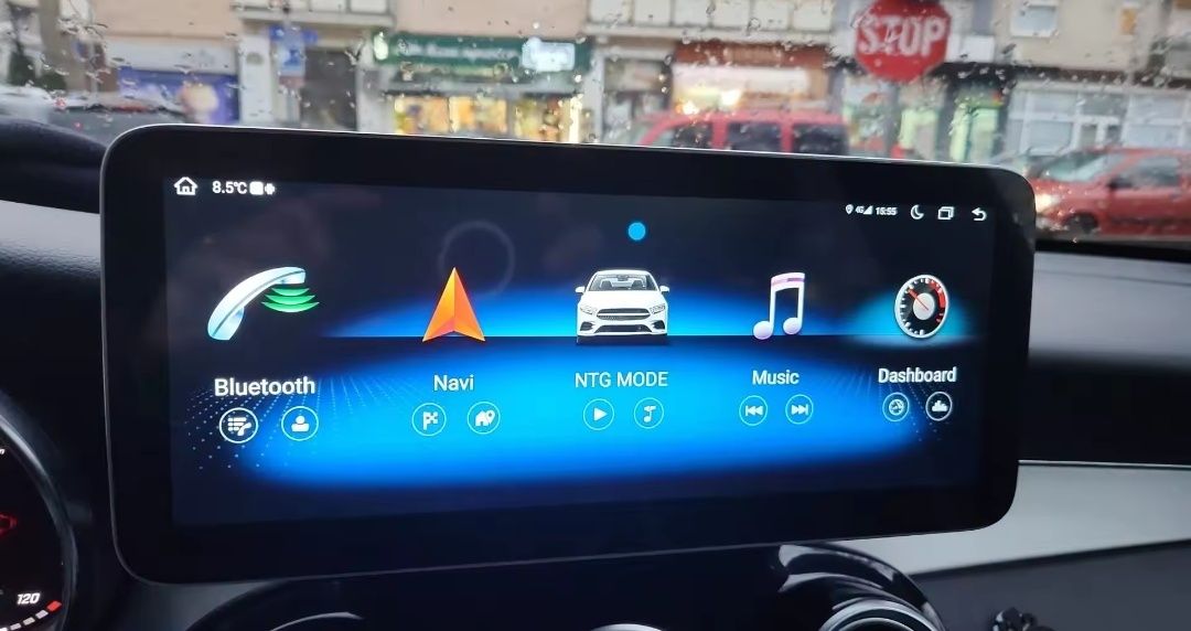 Radio Android 12,3" Mercedes Benz Classe C (2015 a 2018) + CPU snap