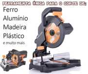 Serra multilateral disco unico corte ferro madeira não aquece o ferro