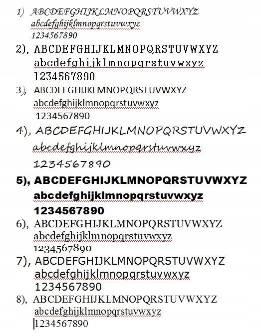 Litery Drewniane Cyfry 59 cm znaki ze sklejki różne czcionki