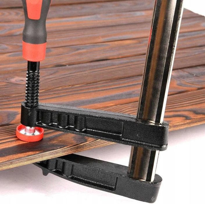 Ścisk stolarski drewna uchwyt zacisk  1000x120mm TYP F  STALOWY