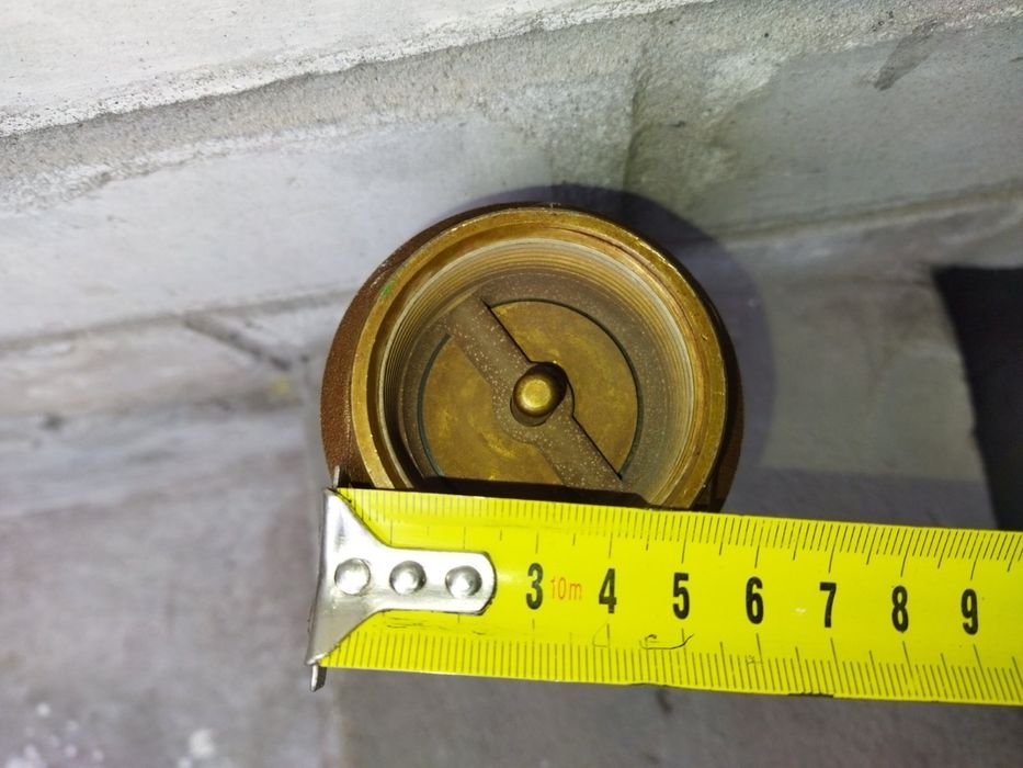 Клапан обратный зворотній 1 1/2" латунь Италия