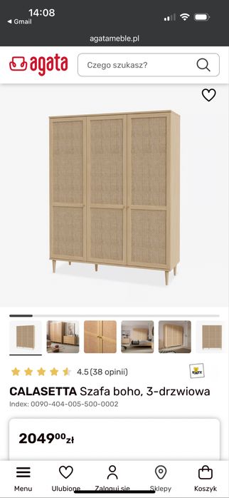 Szafa 3-drzwiowa nowa Calasetta Agata
