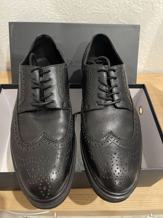 Кожаные туфли, мужские туфли 43 размер