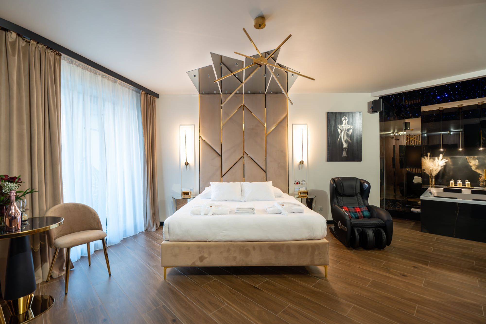 Apartment z Jacuzzi, Wiślane Tarasy, Kraków, na doby i godziny