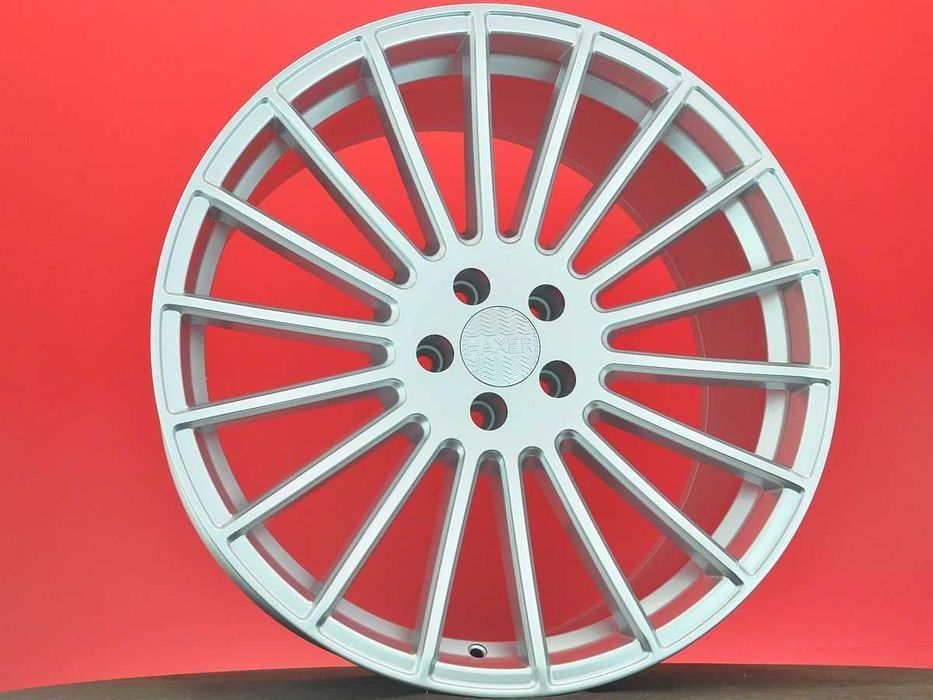 Srebrne felgi HAXER R22 5x120 BMW X5 E70 F15 X6 E71 E72 F16