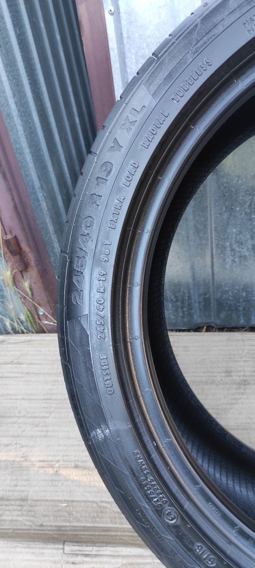Sprzedam dwie opony 245 40 R19103W Continental!