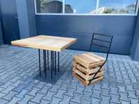 Nowe meble stoły loft + krzesła industrial regalia ogródek restauracja