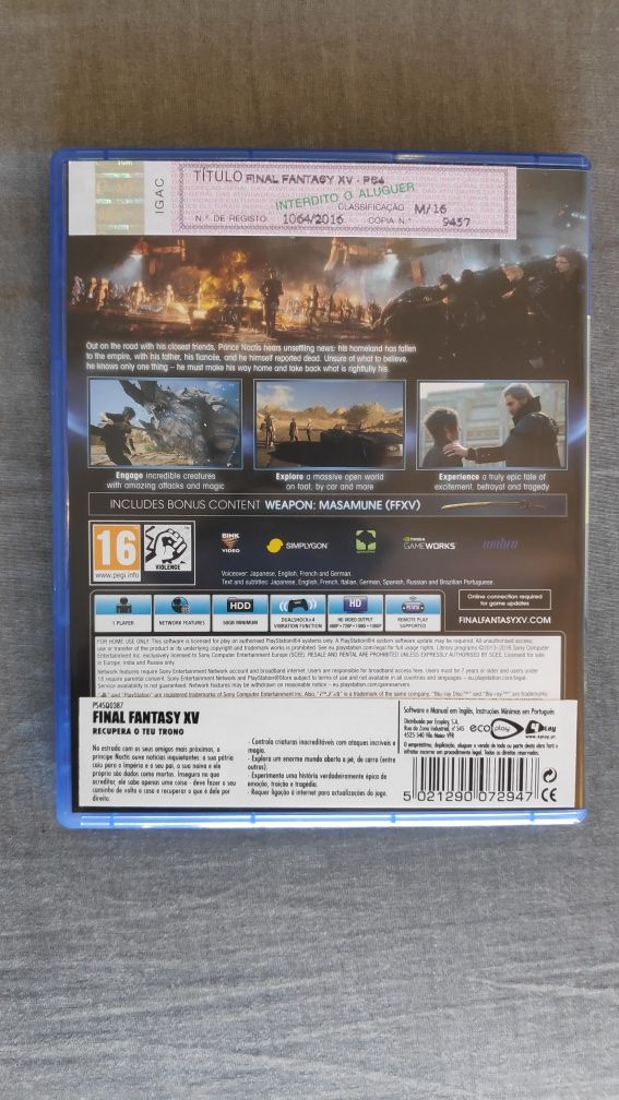 Final Fantasy XV - PS4