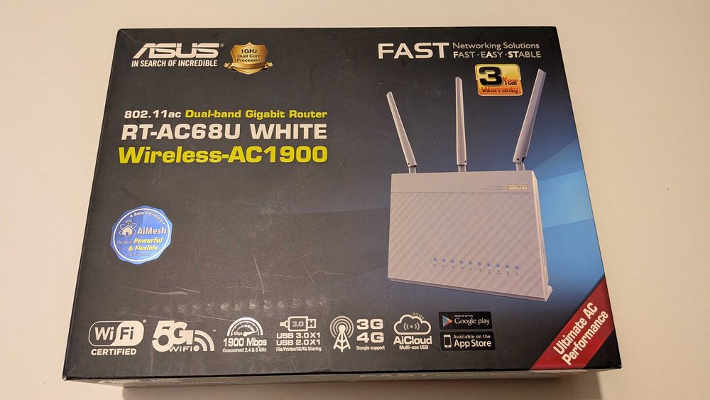 Router ASUS RT-AC68U branco