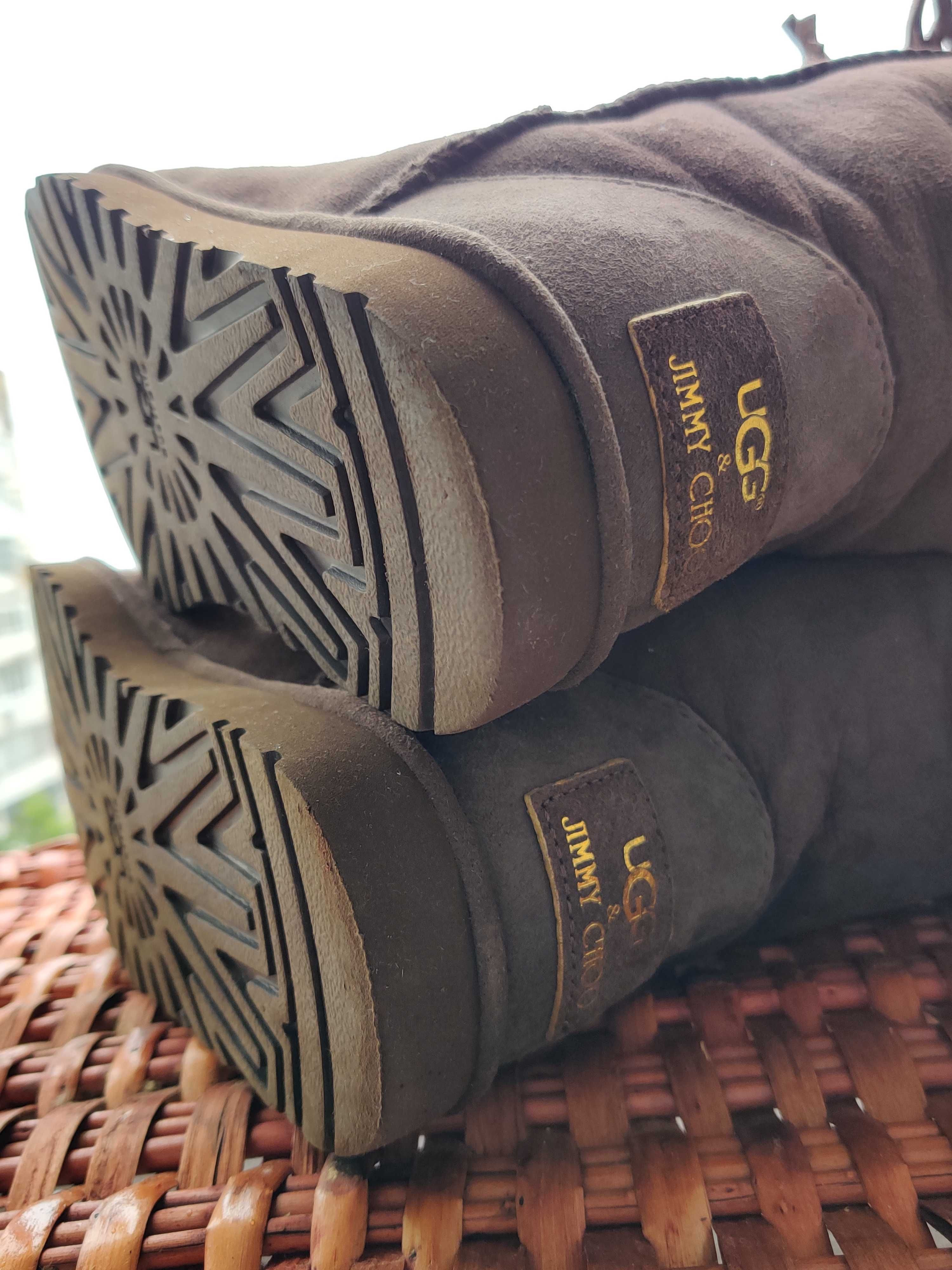 Сапоги UGG Jimmy Choo модель 3045 размер 36 замша цегейка